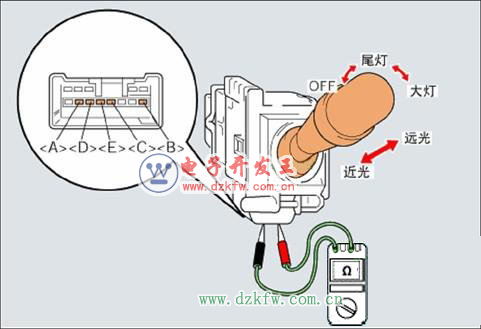 如何對汽車電路基礎元件進行檢測,開關測試方法