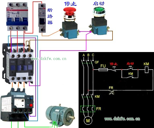 熱繼電器的接法圖示