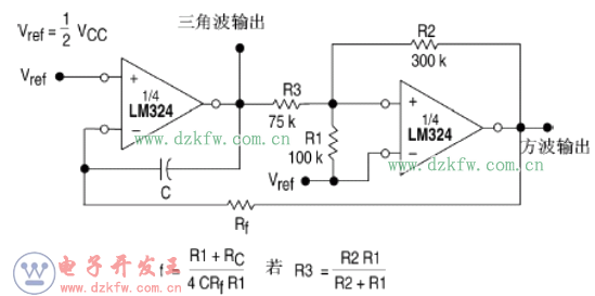 lm324函數(shù)發(fā)生器電路圖