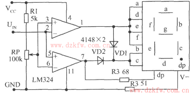 簡單電壓比較器電路圖大全(LM358/LM324/有源帶通濾波器)