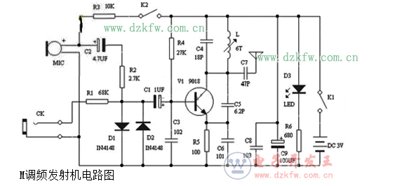 簡單9018無線發射電路詳解