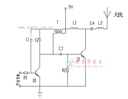 簡單9018無線發射電路詳解