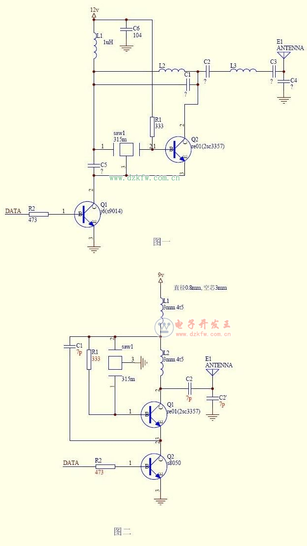 簡單9018無線發射電路詳解
