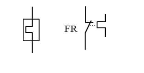 熱繼電器、熱保護器的電路符號