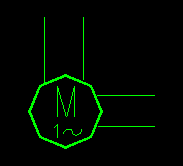 單相鼠籠式有分相繞組引出端的感應電動機電氣符號 單相鼠籠式有分相繞組引出端的感應電動機電氣符號